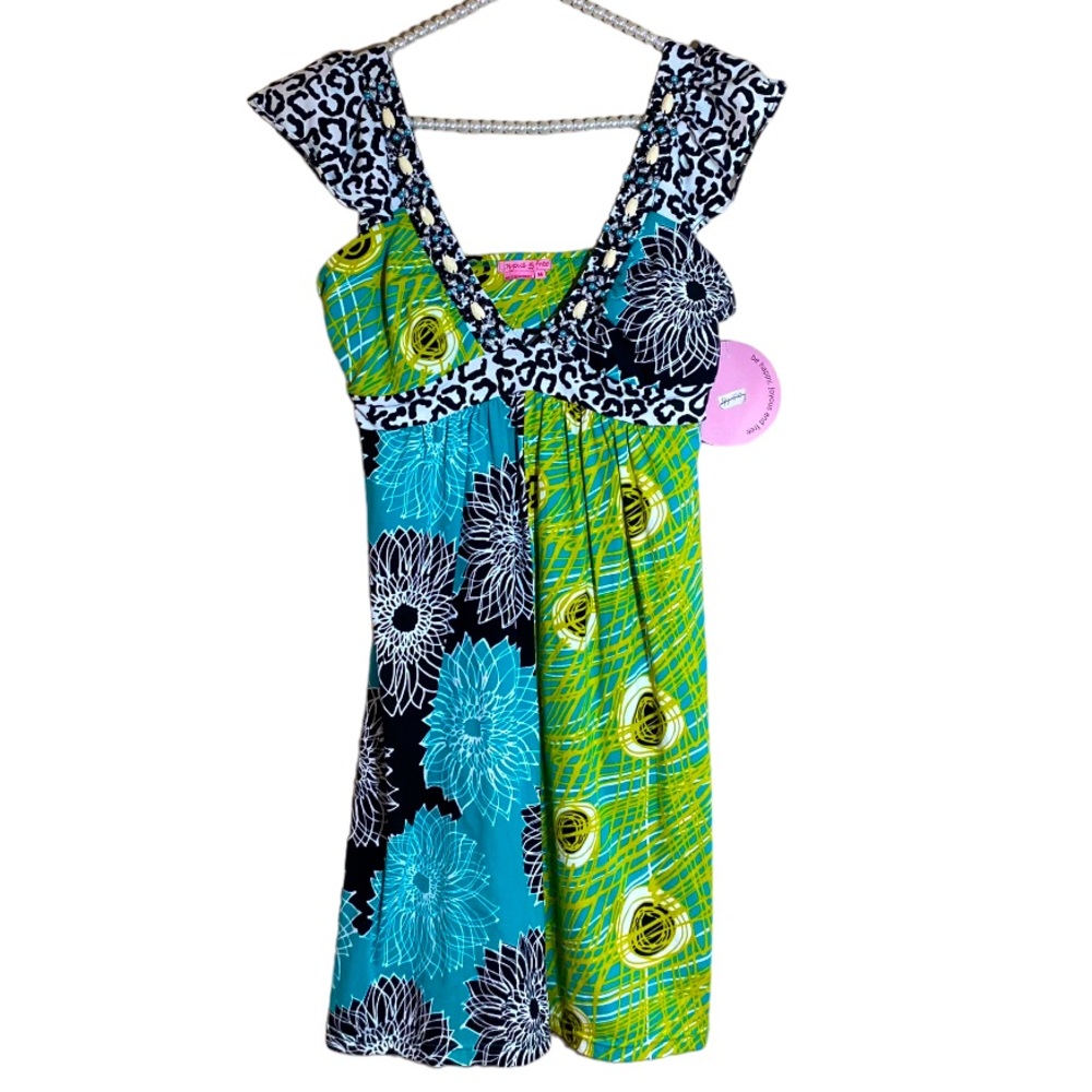 Joyous & Free Nina Dress in Rum Jungle print size medium
